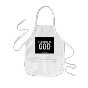 DEDIKERAD TILL GOD COOLA ANPASSADE VITTEXT BARNFÖRKLÄDE
