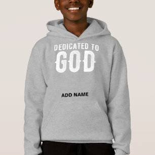 DEDIKERAD TILL GOD COOLA VITA ANPASSADE TEXT T SHIRT