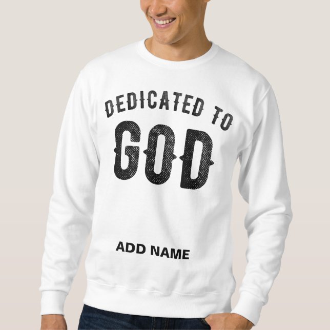 DEDIKERAD TILL SVART ANPASSADE FÖR GOD COOLA LÅNG ÄRMAD TRÖJA (Framsida)