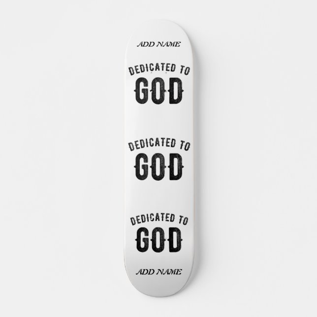 DEDIKERAD TILL SVART ANPASSADE FÖR GOD COOLA MINI SKATEBOARD BRÄDA 18,5 CM (Framsida)
