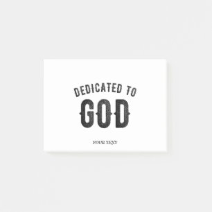 DEDIKERAD TILL SVART ANPASSADE FÖR GOD COOLA POST-IT BLOCK
