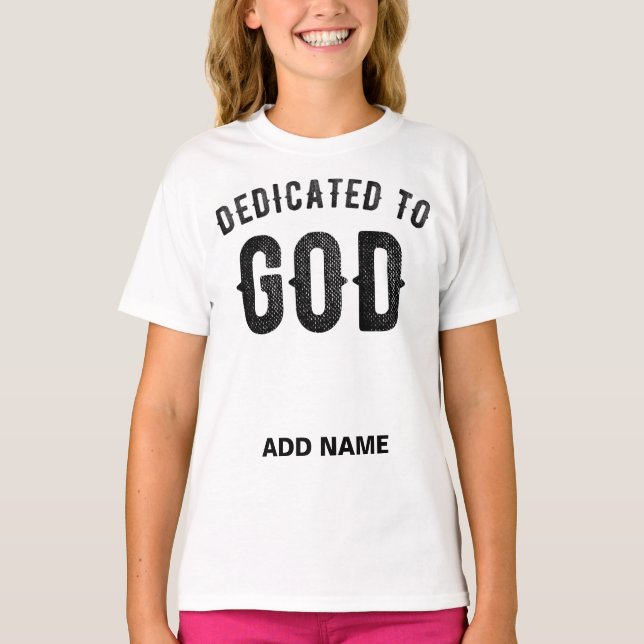 DEDIKERAD TILL SVART ANPASSADE FÖR GOD COOLA T SHIRT (Framsida)