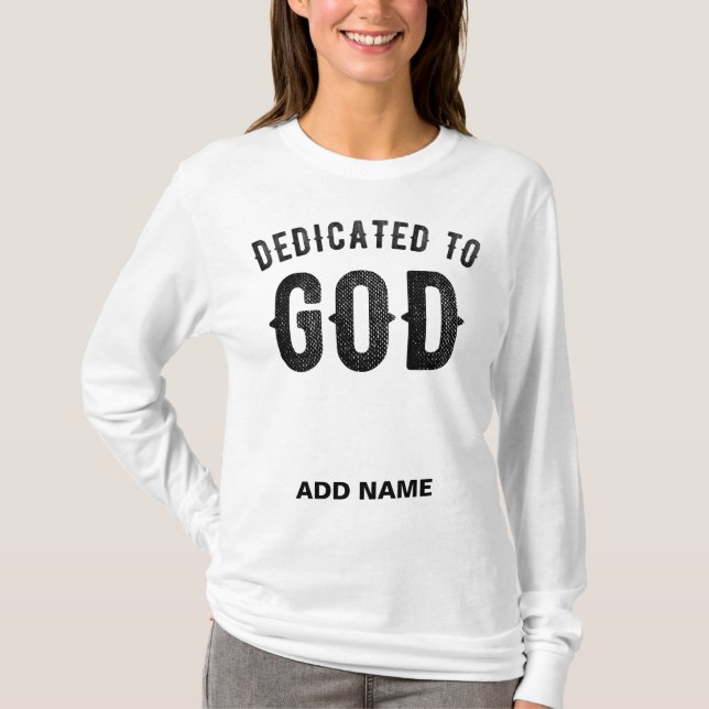 DEDIKERAD TILL SVART ANPASSADE FÖR GOD COOLA T SHIRT (Framsida)