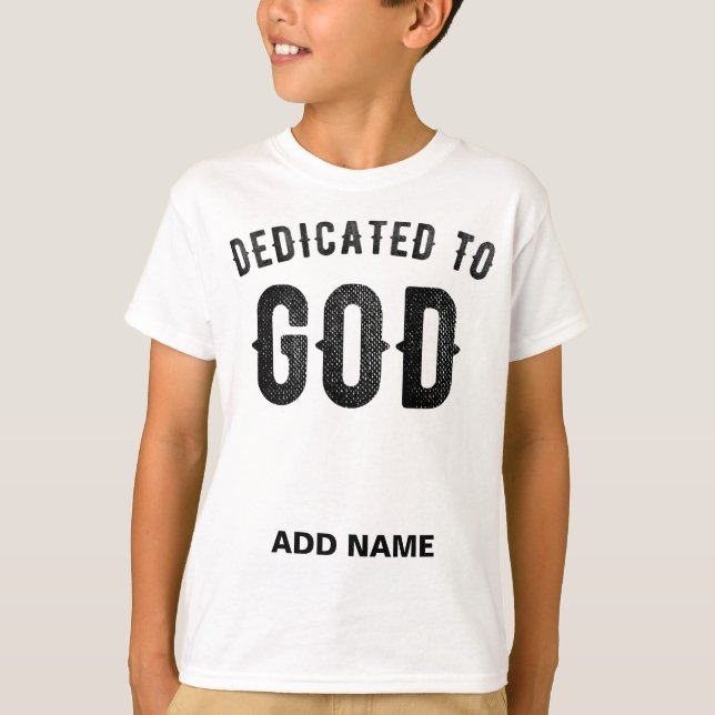 DEDIKERAD TILL SVART ANPASSADE FÖR GOD COOLA T SHIRT (Framsida)