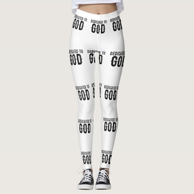 DEDIKERAD TILL SVART COOLA FÖR GOD ANPASSADE  LEGGINGS (Framsida)