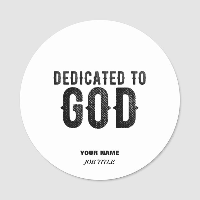 DEDIKERAD TILL SVART COOLA FÖR GOD ANPASSADE  NAMNBRICKA (Framsida)