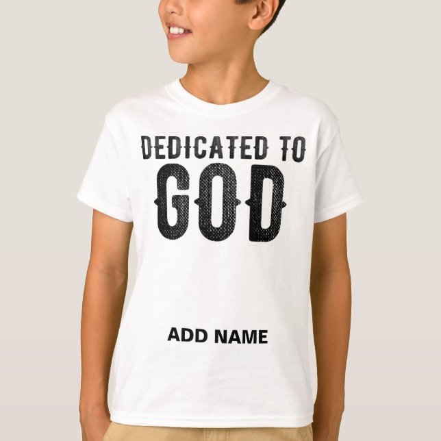 DEDIKERAD TILL SVART COOLA FÖR GOD ANPASSADE  T SHIRT (Framsida)
