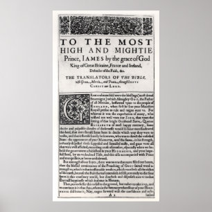 Dedikeringssida i "Bibeln för Heliga" Poster