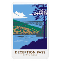 Dedition Pass State Park Bridge Washington Retro
