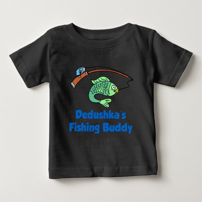 Dedushka Fishing Buddy T-shirt (Framsida)