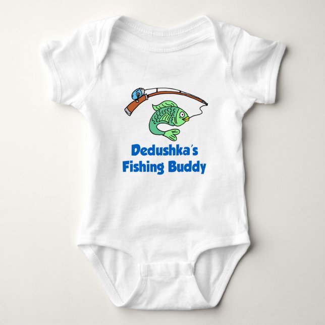 Dedushka Fishing Buddy T-shirt (Framsida)