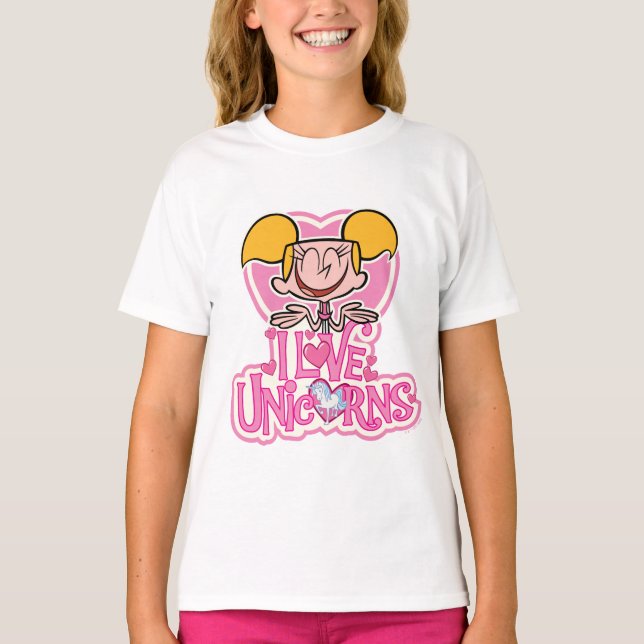 Dee Dee - I Kärlek Unicorns T Shirt (Framsida)