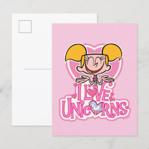 Dee Dee - I Kärlek Unicorns Vykort