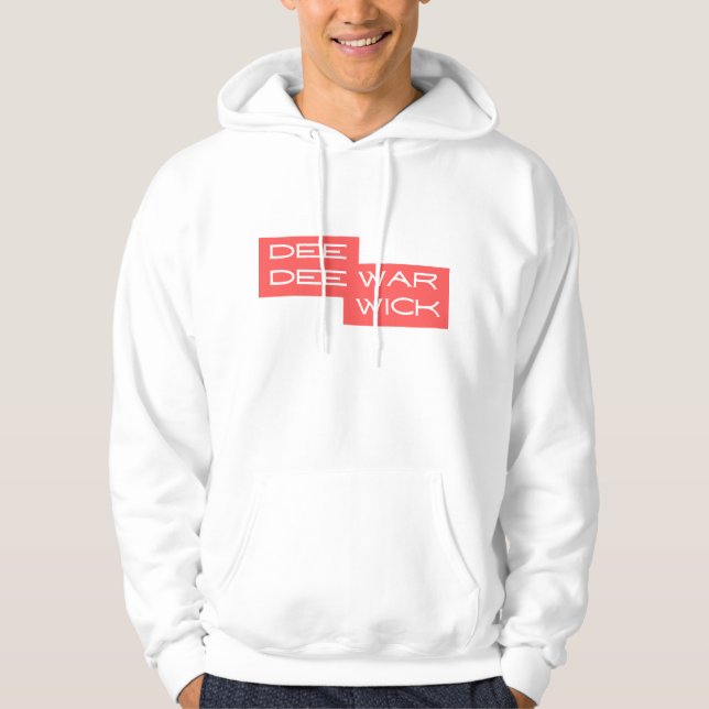 Dee Dee Warwick Coral Red Manar Hoodie (Framsida)