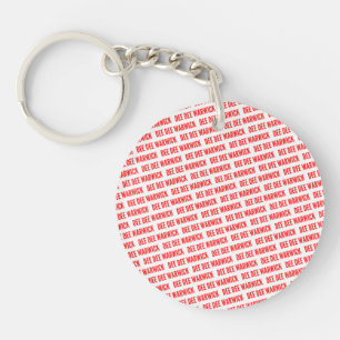 Dee Dee Warwick Red Round Acrylic Keychain