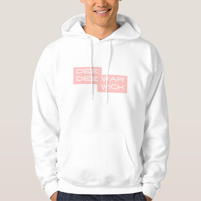 Dee Dee Warwick Rosa Manar Hoodie (Framsida)