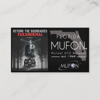 Dee Paranormal Horizontal Business Card with Photo Visitkort