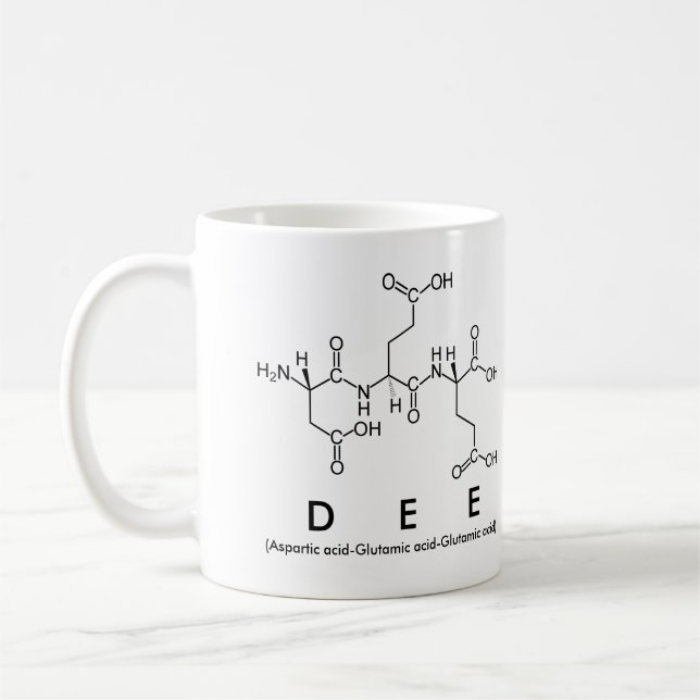 Dee peptide namn mugg (Vänster)