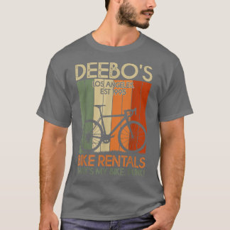 Deebos bike Rises Funny vintage Bike Rider T Shirt
