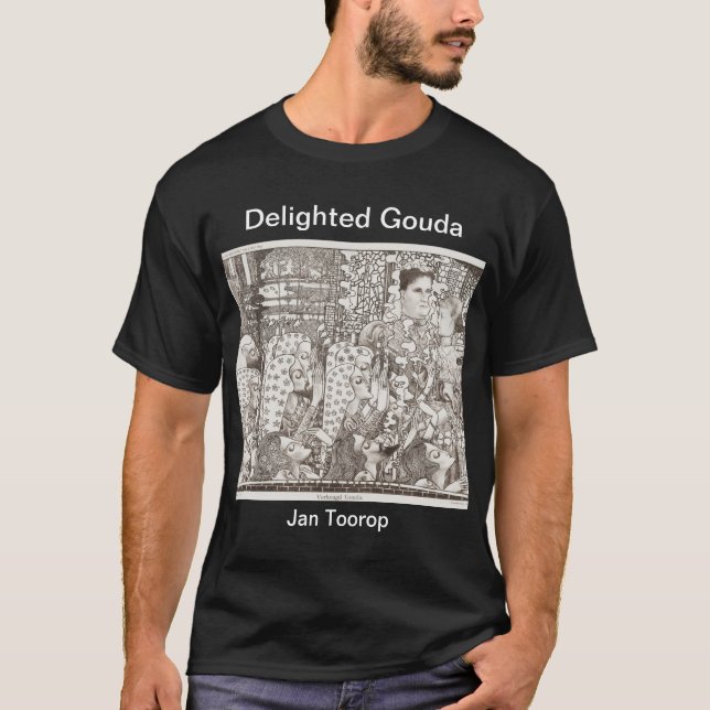 Deected Gouda Jan Toorop Art nouveau T-Shirt (Framsida)
