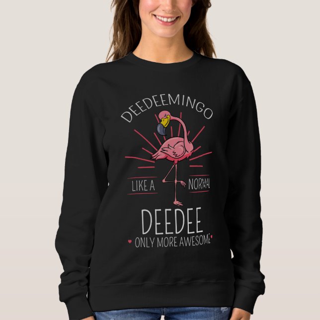 Deedeemingo Deedee Flamingo Mormor Farmor 3 T Shirt (Framsida)
