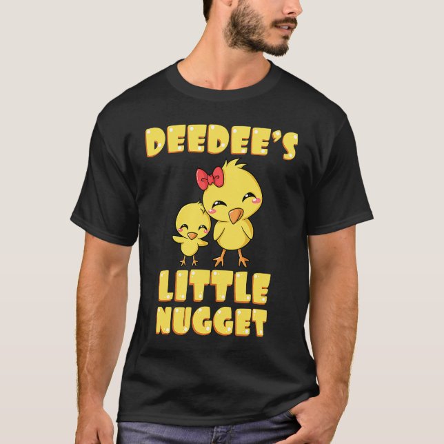 Deedee's lilla nugget kycklingälskande farmor t shirt (Framsida)