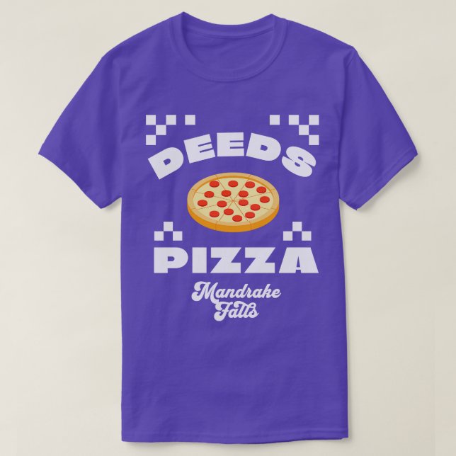 Deeds Pizza Mandrake Falls T Shirt (Design framsida)