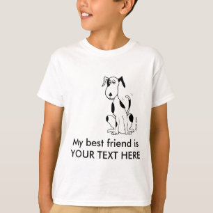 Deefa hund - Min bästa vän är DIN TEXT HÄR Tee