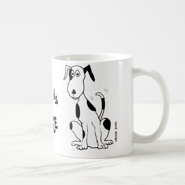 Deefa Hund, min bästa vän är ... mugg (Höger)