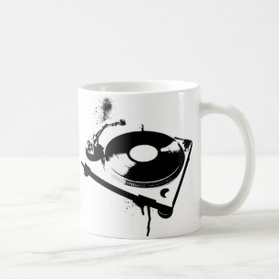 Deejay DJ Turntable Coffee Mugg Hus Music Gifts