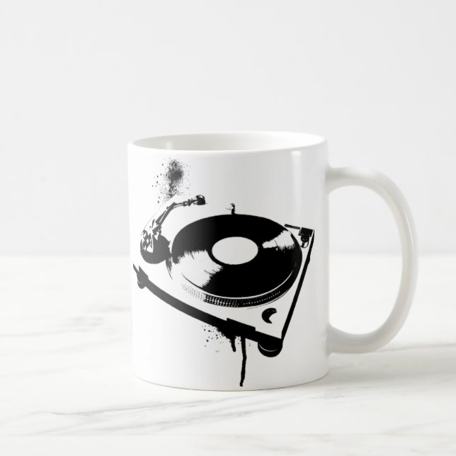 Deejay DJ Turntable Coffee Mugg | Hus Music Gifts (Höger)