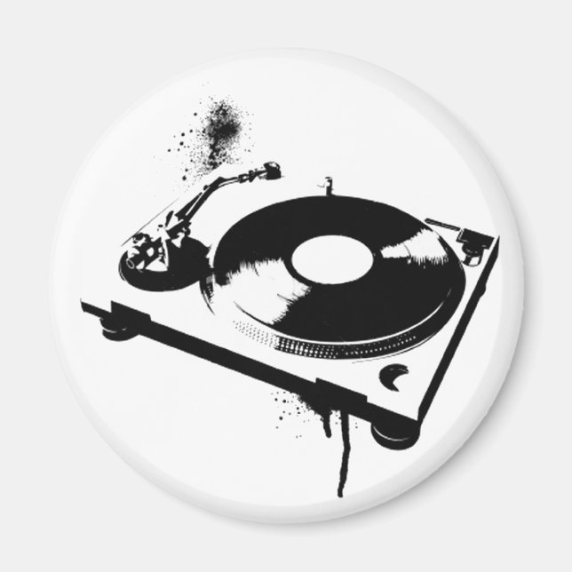 Deejay DJ Turntable Magnet | Hus Music Gifts (Framsidan)