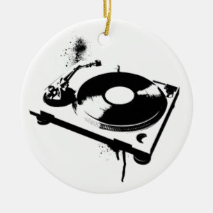 Deejay DJ Turntable Ornament Hus Music Gifts