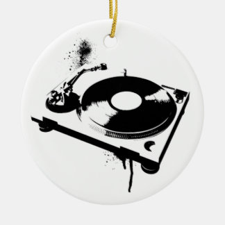 Deejay DJ Turntable Ornament | Hus Music Gifts