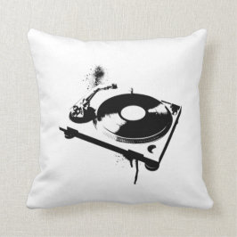 Deejay DJ Turntable Pillow | Musikpresenter för hu Kudde
