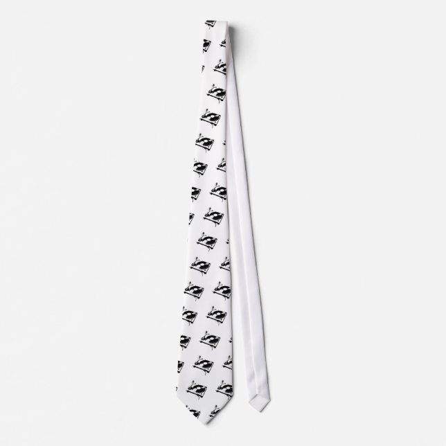 Deejay DJ Turntable Tie | Ibiza House Music Gifts Slips (Framsida)