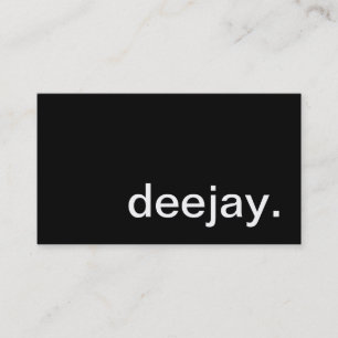 deejay. (färganpassade) visitkort