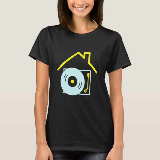 Deejay I Kärlek House Music - House Music Dj Turnt T Shirt (Framsida)