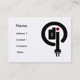 Deejay-visitkort Visitkort