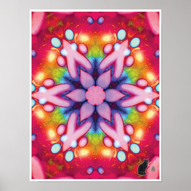 Deelish Kinetic Collage Kaleidoscope Poster (Framsidan)