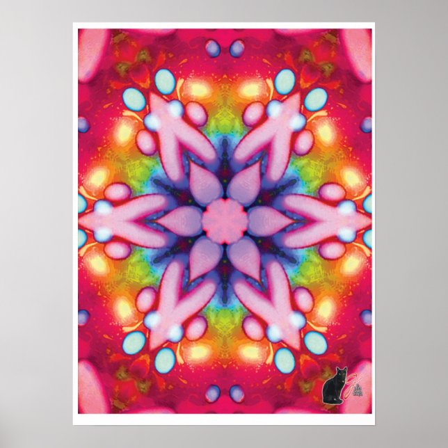 Deelish Kinetic Collage Kaleidoscope Poster (Framsidan)