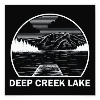 DEEP BÄCK SJÖ MARYLAND FOTOTRYCK