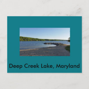 Deep Bäck Sjö Maryland Vykort