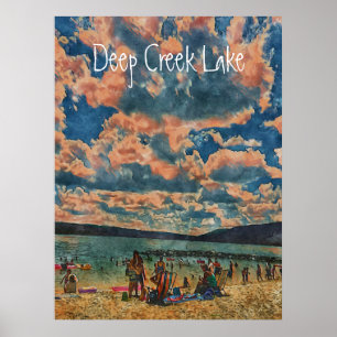 Deep Bäck Sjö Poster