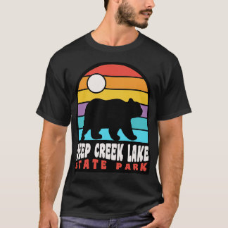 Deep Bäck Sjö State Park Maryland Bear Badge TSh T Shirt