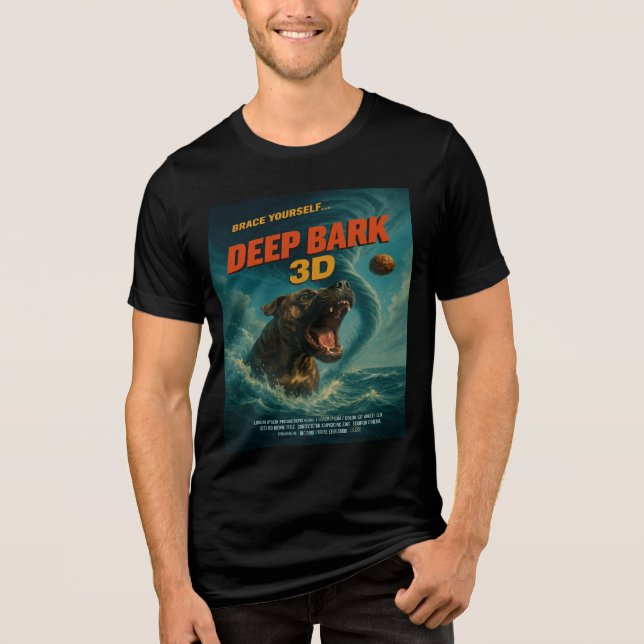 Deep Bark 3D: Brace Yourself T Shirt (Framsida)