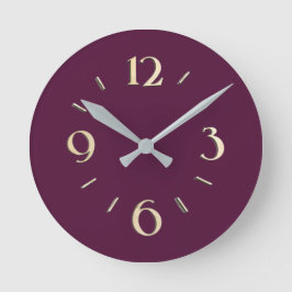 Deep Berry Wall Clock Rund Klocka