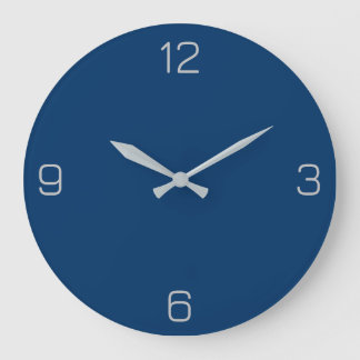 Deep Blue 003366 Color - Add a Name Option Stor Klocka