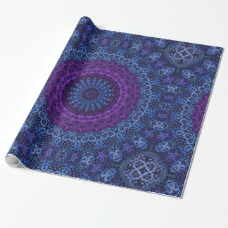 Deep Blue and Lila Twilight Mandala Presentpapper