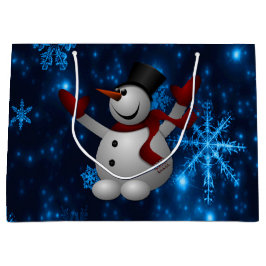 Deep Blue & Bright Snöflingor Snögubbe, Låt det sn